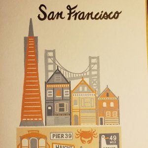 San Francisco - Blank Card - Paper Destiny